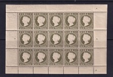 GAMBIA QV 1887 6d. Olive-Green - Sg32d full pane - MNH - Cat £1200