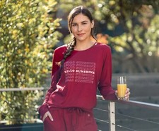 c9 Hello Mello Women  s Best Day Ever Lounge Pajama Top  Bottom Size Large