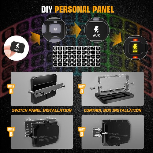 Multifunction 12 Gang RGB Switch Panel with App Remote bluetooth Controller - Picture 14 of 19