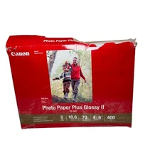 CANON Inkjet Photo Paper Plus Glossy ll 4"X6" PP-201 - 400 Sheets Open box