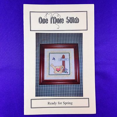 Vintage Kreuzstichkarte ''Ready For Spring'' von One More Stitch