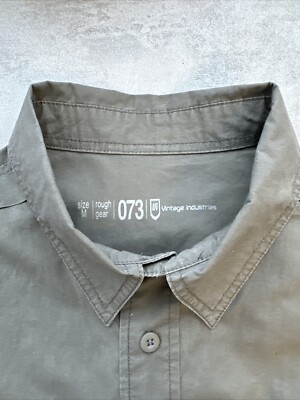 073 Vintage Industries HERREN HEMD OLIV  1H49