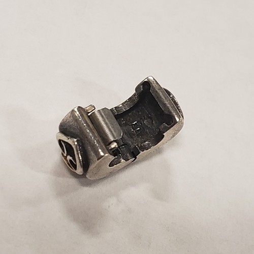 Pandora Sterling Silver Two Tone Double Heart Pink Sapphire Clip Charm 790382PSA - Picture 5 of 6