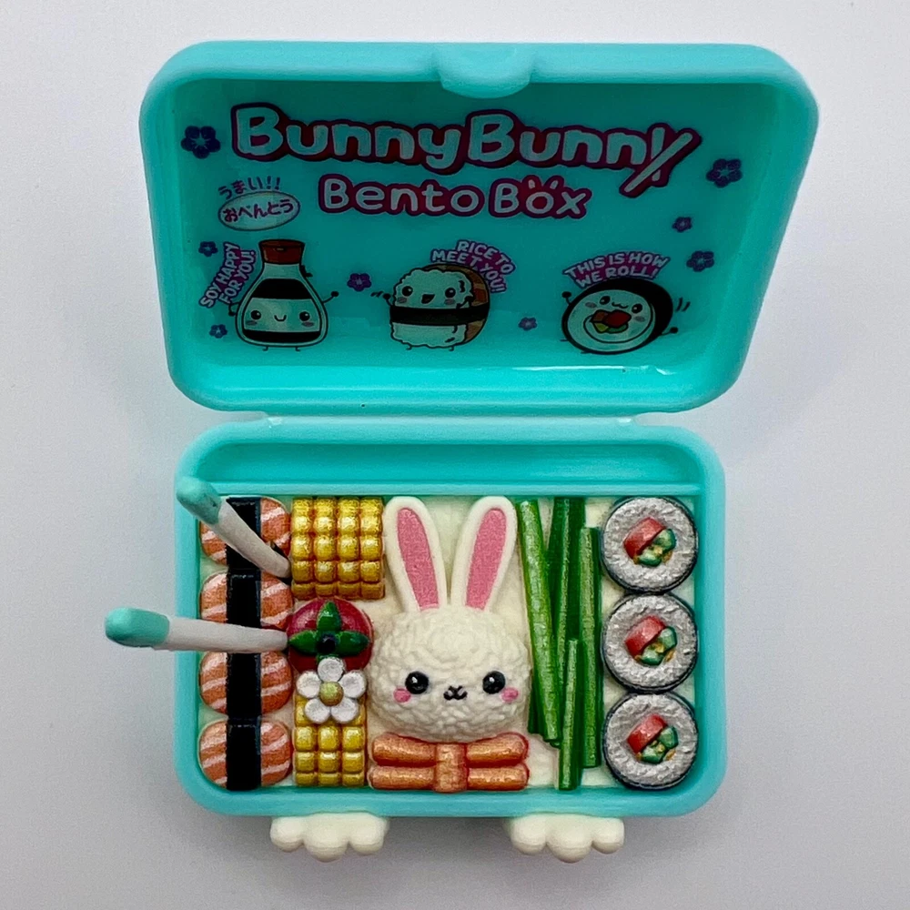 Bunny Bento Box Mini Brands Kawaii w/ Chopsticks ZURU Rare Bunny Bento Box Mini Brands Kawaii w/ Chopsticks ZURU Rare
