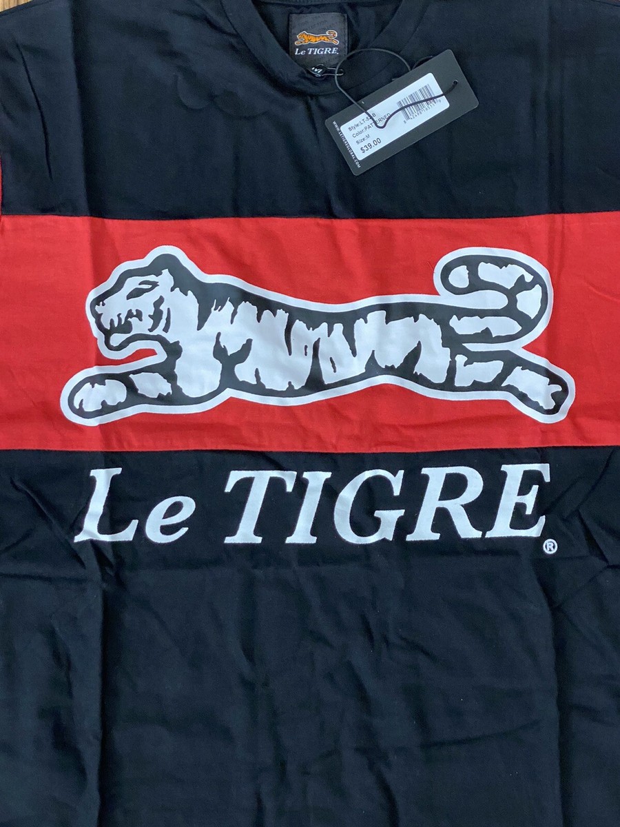 New Le Tigre Collection Mens T-Shirt Tee Big Logo Sz MEDIUM MSRP