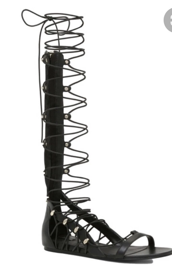 Aldo black outlet gladiator sandals