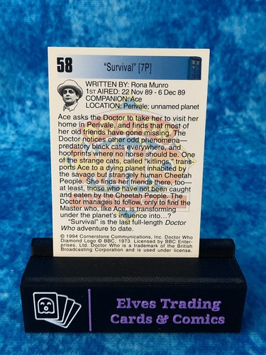 Doctor Who Series One 1 SINGLE Non-Sport Trading Card by Cornerstone 1994 - Picture 112 of 208