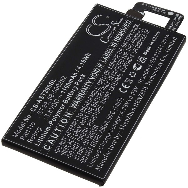 Akku FüR E-Book Reader Amazon Kindle Oasis 3 3,8V 1100Mah/4Wh Li-Polymer Schwarz-image