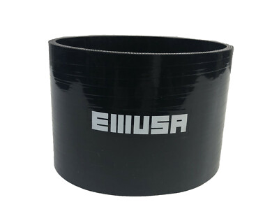 1Pcs 4'' Black Straight Silicone hose Coupler 4 layer polyester High Temp