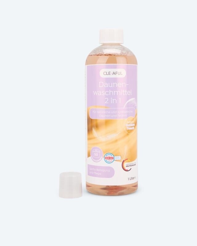 Detergente Para Plumas 2 En 1 Limpia Y Cuida 1 L Para 50 Lavados