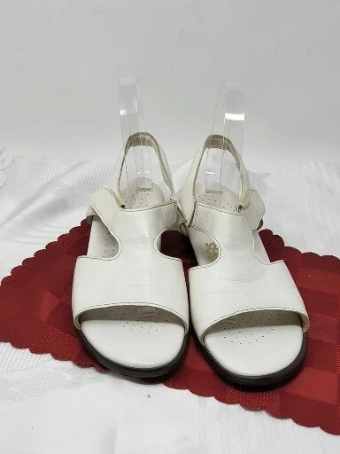 SAS Pearl bone white  Sandals Croc Print Patent Leather Tripad Comfort Heels 9 S - Image 2 of 4