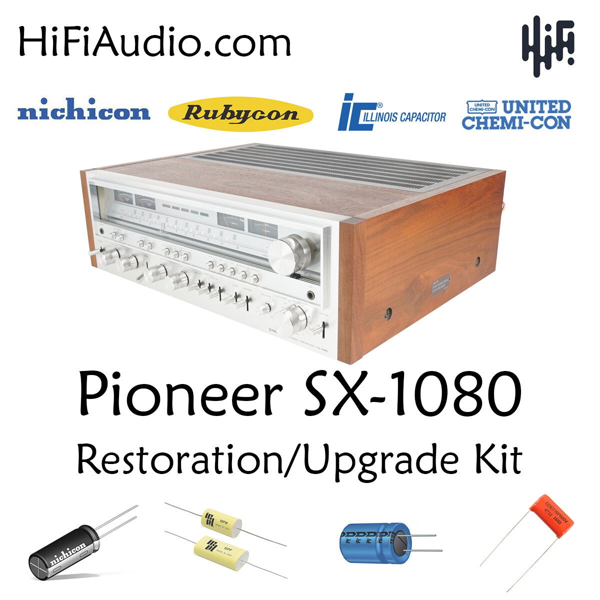 Pioneer SX-1080 FULL rebuild restoration recap service kit fix