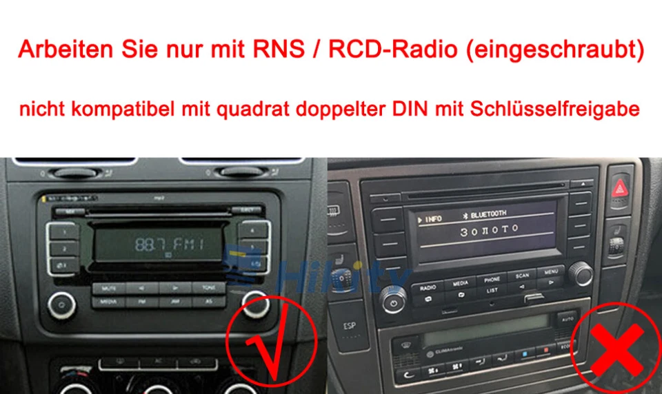 9" 2 DIN Autoradio Android GPS Navi RDS für VW GOLF 5 6 Passat Touran Tiguan EOS - Bild 4 von 4