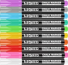 Chalk Markers Fine Tip - Chalkboad Markers - Liquid Chalk Markers Erasable - ...