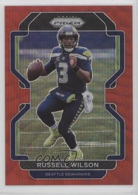 2021 Panini Prizm Red Wave Prizm 51/149 Russell Wilson #45 07qt