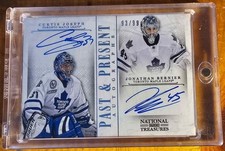CURTIS JOSEPH / BERNIER - 2014 Panini National Treasures Past & Present Auto /99