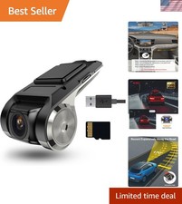 Compact 1080P USB Dash Camera with Night Vision  Anti-Collision Protection