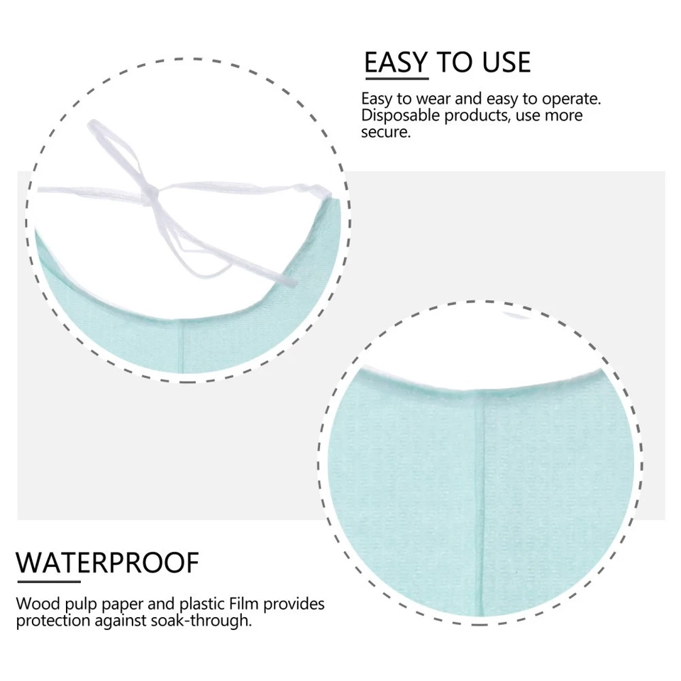 30 pcs Equipement dentaire pratique Serviettes à écharpe orale pour une - Photo 3/4