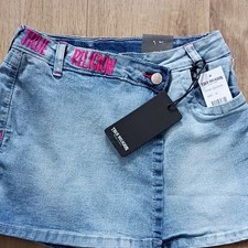 True Religion Girls Denim Shorts Blue Size 14 Cotton Model 722237CD