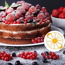 Round Cake Cutter Cheesecake Slicer Uniform Portions User-friendly Mechanism