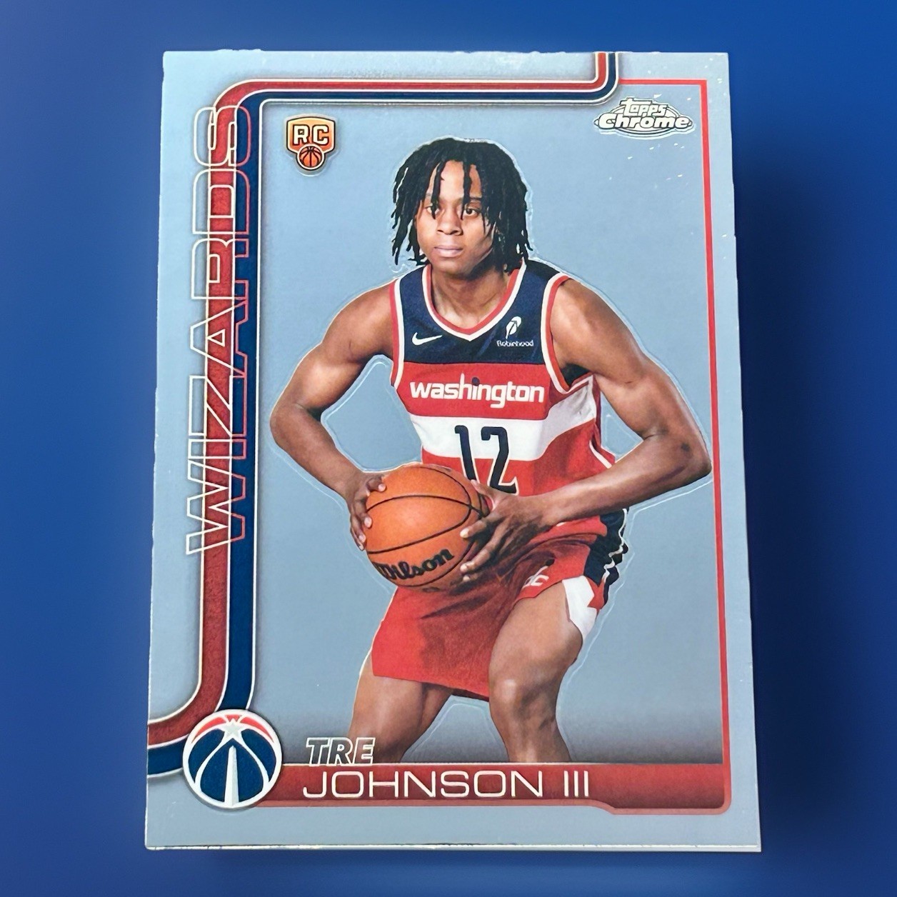 Tre Johnson III Rookie Card Image Variation SSP 2025-26 Topps Chrome #256