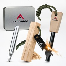 Atacama Feuerstahl Firestarter Set Feuerstarter Kienspan Flint Camping Outdoor