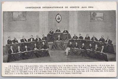 Genfer Internationale Konferenz 1964 Die Delegierten Postkarte