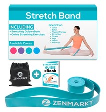 Zenmarkt Stretch Bands for Flexibility and Strength - Ballet Band, Teal