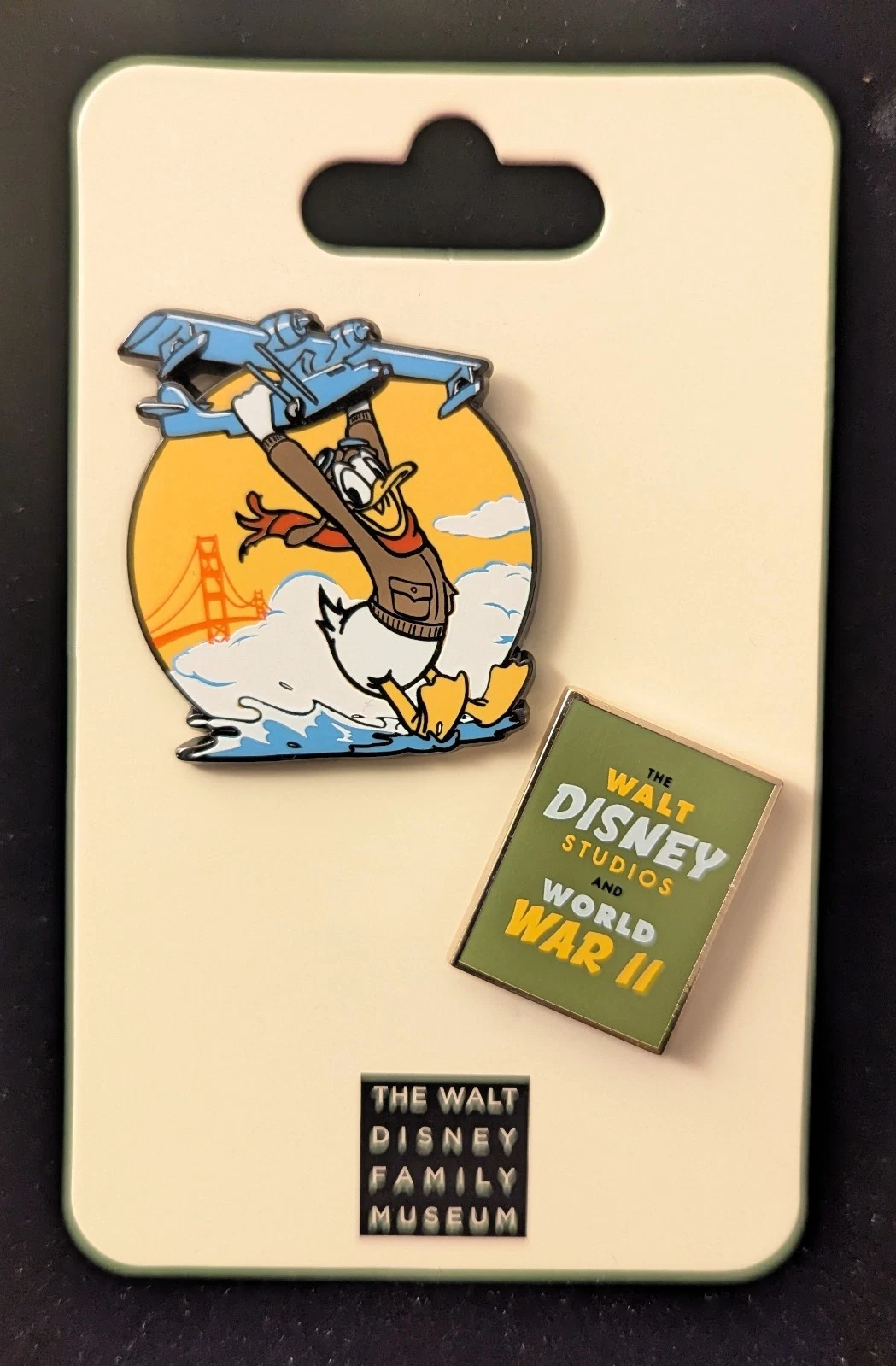 Walt Disney Family Museum Studios WWII Donald Duck Plane World War II 2 Pin 2020