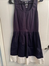 Tommy Hilfiger Navy and White Tiered Sundress