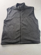 Bayside Men's USA-Made Full-Zip Fleece Vest 2XL(344)