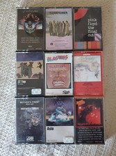 70's And 80's Classic Rock Cassettes Lot Of 9...pink Floyd, ZZ Top