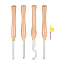 Wood Lathe Turning Tools 4pack Mini Carbide Tipped Diamond Round Square