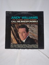 ANDY WILLIAMS Call Me Irresponsible juke EP US Columbia 7-8971 PS ANDY WILLIAMS Call Me Irresponsible juke EP US Columbia 7-8971 PS