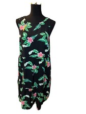 Old Navy Colorful Floral Sleeveless Sundress, Keyhole Back Closure, Size Medium