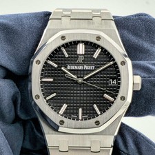 Audemars Piguet Royal Oak 15500ST Full Set Stainless Steel Black Dial Men's 2