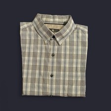 Hart Schaffner Marx Blue Grey  Black Men  s Button Down Shirt Size XLarge