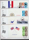 GB 1998 Quest For Speed Prestige Booklet  Pane set x 4 Cotswold FDC`s