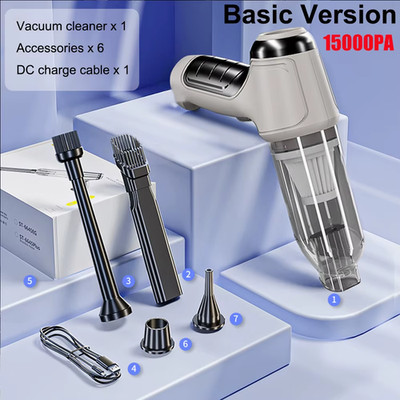 Car Vacuum Cleaner 95000PA Strong Suction Vacuum Cleaner for Car Home Portable H