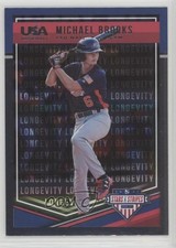2018 Panini USA Baseball Stars & Stripes Longevity Michael Brooks #61 0g4