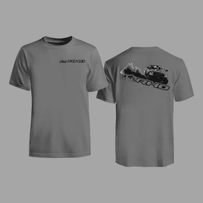 RHO Off Road Truck T-Shirt   Mountain Pickup Graphic Tee, Soft Cotton Blend Tee