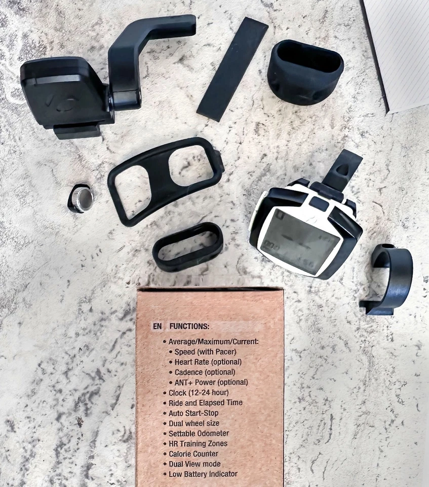 Bontrager Node 1.1 Cycling Computer + Speed-Cadence Sensor + HR Chest Strap Used - Image 2 of 4