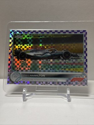 2022 Topps Chrome F1 Lewis Hamilton 033/199 Purple Checker Formula 1 Red Bull