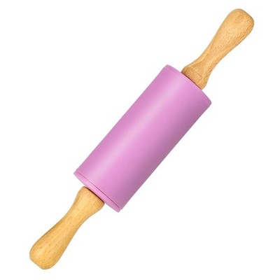 Honglida Mini Silicone Rolling Pin for Kids, Non-stick Surface 1 PACK, Purple