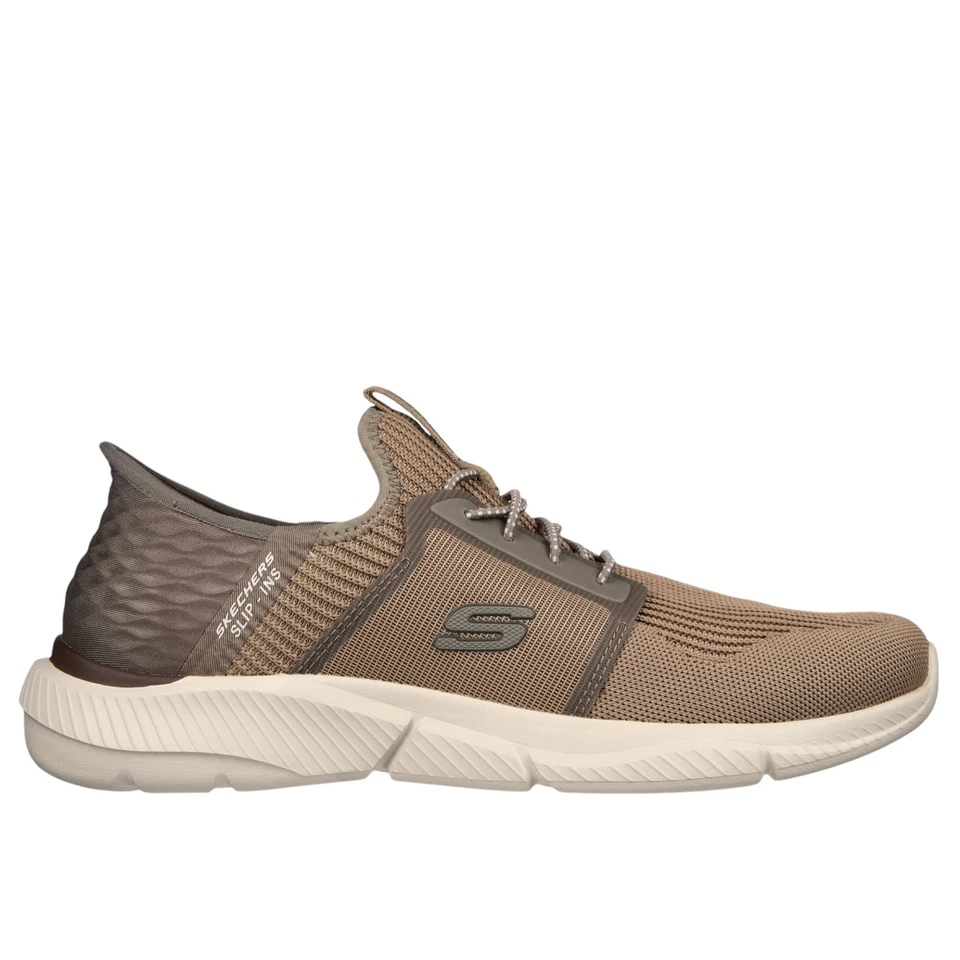 Skechers Mens Slip Ins Trainers Rf Ingram Relaxed Fit brown UK Size