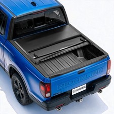 5.4ft Soft Tri-fold Tonneau Cover For 17-26 Honda Ridgeline Truck Bed Cover