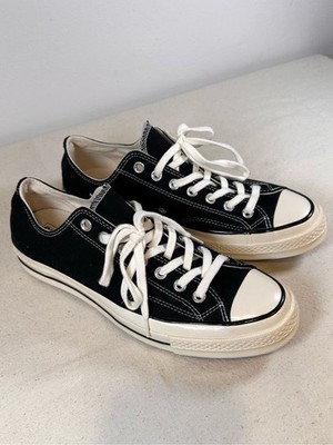 Converse Chuck Taylor 70 Low Top Black Canvas Sneakers