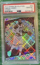 2017-18  Panini Revolution - LeBron James #35 Cosmic /100 PSA 10
