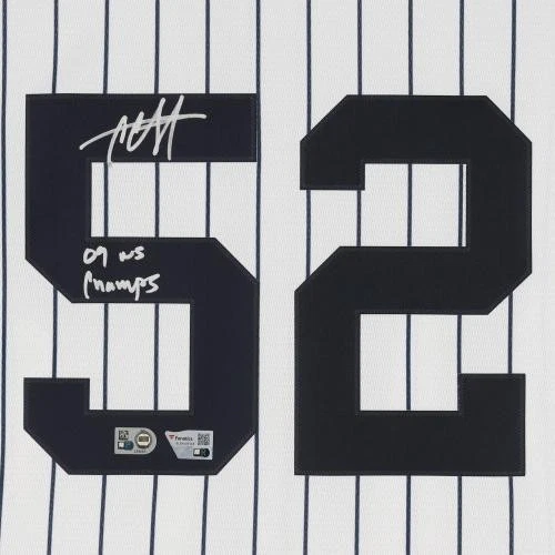CC Sabathia New York Yankees Signed Nike Replica Jersey with 90 WS Champs Insc - Image 4 of 4