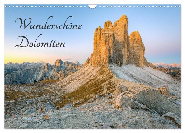 "Calendar 2027 · US Version · Beautiful Dolomites (Wall Calendar 2027 17\" × 12\" L"-image